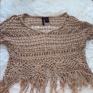 Boho crotchet crop